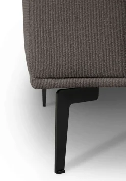 OTTO home Ecksofa »Lillith, 289 cm, L-Form, gemütlicher Sitzkomfort« Eckcouch mit runder Recamiere links/rechts , Strukturstoff