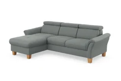 OTTO home Ecksofa »Lindgren L-Form« wahlweise mit Bett mit klappbaren Rollen, Kasten und Kopfverstellung