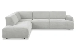 OTTO home Ecksofa »Linkka, Breite 282 cm« L-Form, in einem weichen Chenille-Stoff, mit Wellenunterfederung