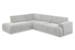 OTTO home Ecksofa »Linkka, Breite 282 cm« L-Form, in einem weichen Chenille-Stoff, mit Wellenunterfederung
