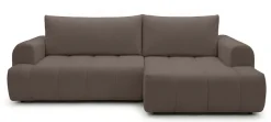 OTTO home Ecksofa »LIOORA Schlafsofa mit Bettkasten, Breite 265 cm, Verlässliche Qualität« L-Form mit Bettfunktion und Bettkasten, Recamiere rechts/links