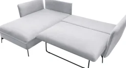 OTTO home Ecksofa »LIVORNO,258 cm, L-Form,« Schlaffunktion u. Bettkasten (139/224cm), Samt, Struktur, Webstoff