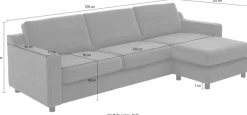 OTTO home Ecksofa »Luka L-Form« pflegeleichter Samtvelours