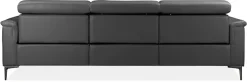 OTTO home Ecksofa »LUND, Lederoptik, L-Form, 261cm, man./elektr. Relaxfunktion (USB-A)« mit USB A-Anschluss bei elektrischer Variante und Kopfteilverstellung