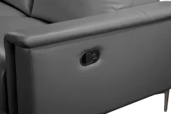OTTO home Ecksofa »LUND, Naturleder, L-Form, 261cm, man./elektr. Relaxfunktion (USB-A)« mit USB A-Anschluss bei elektrischer Variante und Kopfteilverstellung