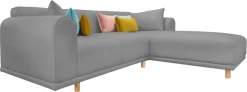 OTTO home Ecksofa »Maroon L-Form« in skandinavischem Design, mit losen Kissen