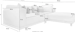 OTTO home Ecksofa »Maroon L-Form« in skandinavischem Design, mit losen Kissen