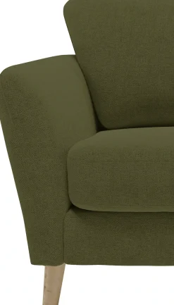 OTTO home Ecksofa »MARSEILLE (279/152cm),L-Form, Rec. rechts/links, verschiedene Bezüge« Massivholzbeine Eiche, Landhausstil, Wellenunterfederung