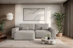 OTTO home Ecksofa »MATTS Schlafsofa mit Bettkasten, Maße B/T/H: 265/159/89 cm« L-Form mit Recamiere rechts oder links, hoher Sitzkomfort