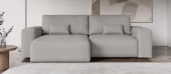 OTTO home Ecksofa »MATTS Schlafsofa mit Bettkasten, Maße B/T/H: 265/159/89 cm« L-Form mit Recamiere rechts oder links, hoher Sitzkomfort