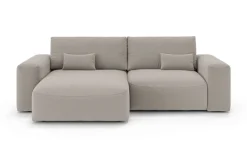OTTO home Ecksofa »MATTS Schlafsofa mit Bettkasten, Maße B/T/H: 265/159/89 cm« L-Form mit Recamiere rechts oder links, hoher Sitzkomfort