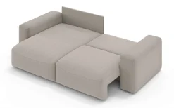 OTTO home Ecksofa »MATTS Schlafsofa mit Bettkasten, Maße B/T/H: 265/159/89 cm« L-Form mit Recamiere rechts oder links, hoher Sitzkomfort