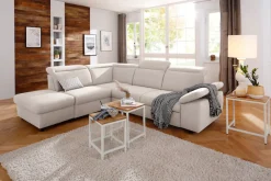 OTTO home Ecksofa »Mauritius L-Form« mit Ottomane, mit Kopfteil- und Armlehnverstellung