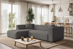 OTTO home Ecksofa »Merid L-Form, Sofa-Fix, B: 254 cm - OTTO. Verlässliche Qualität.« Ottomane rechts/links, belastbar bis 460kg, nicht modulare Sofa