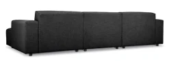 OTTO home Ecksofa »Naddine« B. 318 cm, L-Form, Strukturstoff Mélange-Effekt, Wellenunterfederung