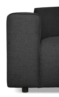 OTTO home Ecksofa »Naddine« B. 318 cm, L-Form, Strukturstoff Mélange-Effekt, Wellenunterfederung