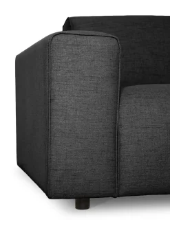 OTTO home Ecksofa »Naddine« B. 318 cm, L-Form, Strukturstoff Mélange-Effekt, Wellenunterfederung
