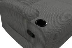OTTO home Ecksofa »NAPORI Cord, Multimediasofa, 3er Kinosessel XXL, L-Form« Kinosofa, manuelle o. elektr. Relaxfunktion, Staufach, Getränkehalter
