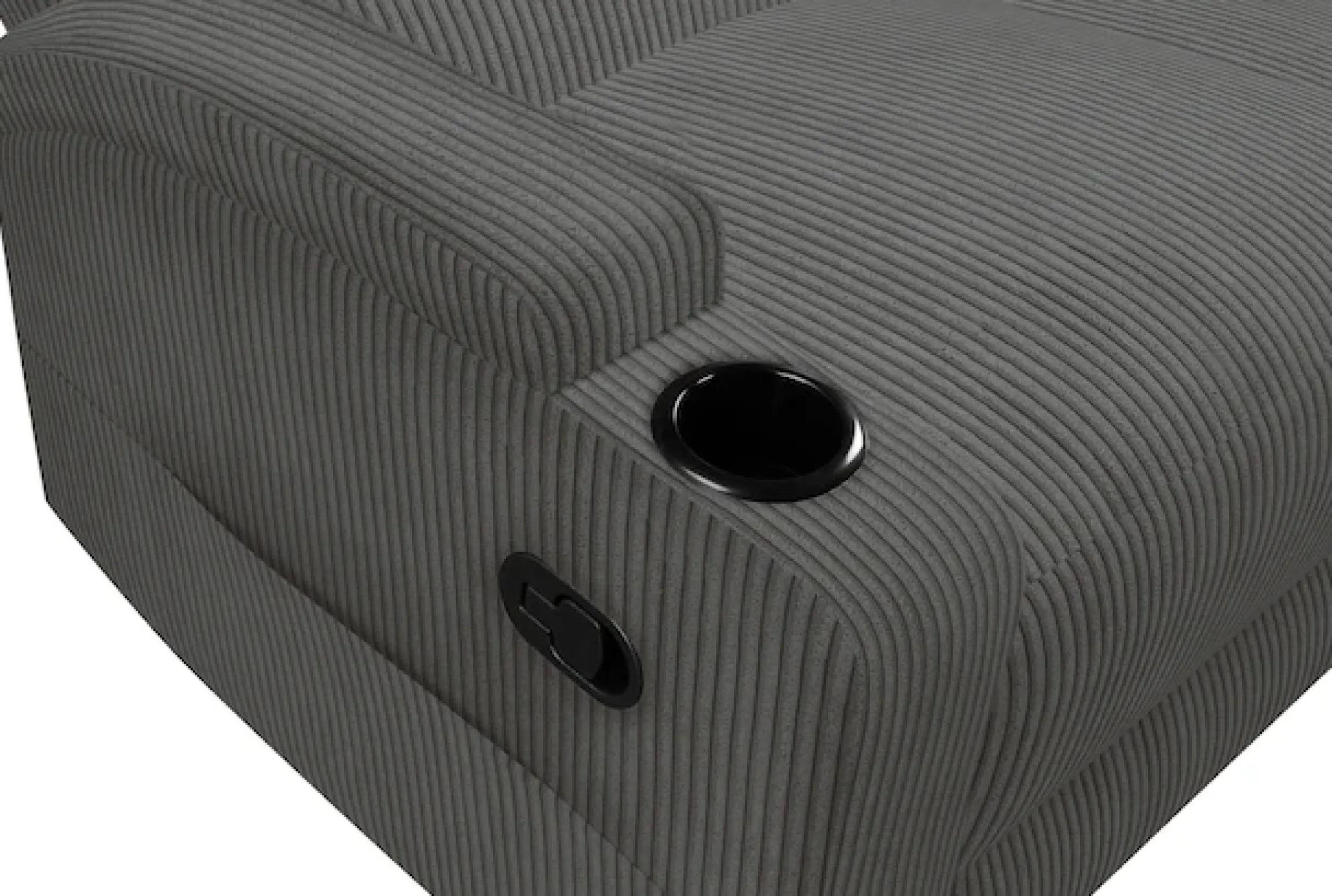 OTTO home Ecksofa »NAPORI Cord, Multimediasofa, 3er Kinosessel XXL, L-Form« Kinosofa, manuelle o. elektr. Relaxfunktion, Staufach, Getränkehalter