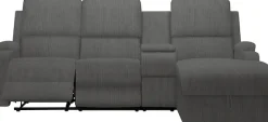 OTTO home Ecksofa »NAPORI Cord, Multimediasofa, 3er Kinosessel XXL, L-Form« Kinosofa, manuelle o. elektr. Relaxfunktion, Staufach, Getränkehalter