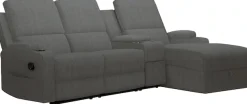 OTTO home Ecksofa »NAPORI Cord, Multimediasofa, 3er Kinosessel XXL, L-Form« Kinosofa, manuelle o. elektr. Relaxfunktion, Staufach, Getränkehalter