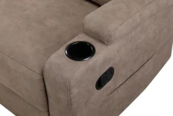 OTTO home Ecksofa »NAPORI Microfaser, Multimediasofa, 3er Kinosessel XXL, L-Form« Kinosofa, manuelle o. elektr. Relaxfunktion, Staufach, Getränkehalter