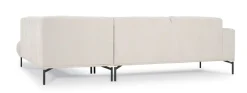OTTO home Ecksofa »Nennor, weiches Chenille« Breite 278 cm, Wellenunterfederung, schwarze Metallfüße