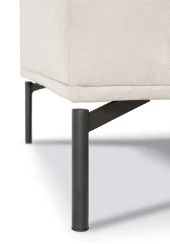 OTTO home Ecksofa »Nennor, weiches Chenille« Breite 278 cm, Wellenunterfederung, schwarze Metallfüße