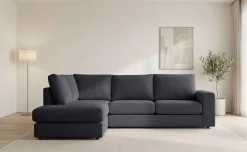 OTTO home Ecksofa »Nivette, weiches Chenille« Breite 292 cm, L-Form, bodentief, mit Wellenunterfederung