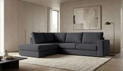 OTTO home Ecksofa »Nivette, weiches Chenille« Breite 292 cm, L-Form, bodentief, mit Wellenunterfederung