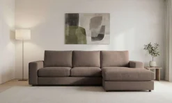 OTTO home Ecksofa »Nivette, weiches Chenille« Breite 269 cm, L-Form, bodentief, mit Wellenunterfederung