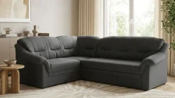 OTTO home Ecksofa »Nyborrg 234 x 185 cm, auch mit Schlaffunktion, formschön & stabil« Wahlweise mit Bettfunktion, L-Form, moderne Steppung