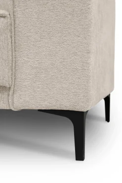 OTTO home Ecksofa »OLAND Bouclé L-Form, B: 289 cm, Skandi-Design« Struktur, Flachgewebe, Luxus-Microfaser, Boucle