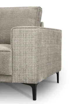 OTTO home Ecksofa »OLAND Chenille L-Form, B: 280 cm, Skandi-Design« L-Form, 280 cm, Wellenunterfederung, Skandi-Design, Metallfüße