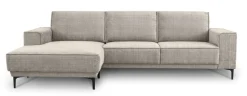 OTTO home Ecksofa »OLAND Chenille L-Form, B: 280 cm, Skandi-Design« L-Form, 280 cm, Wellenunterfederung, Skandi-Design, Metallfüße