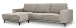 OTTO home Ecksofa »OLAND Chenille L-Form, B: 280 cm, Skandi-Design« L-Form, 280 cm, Wellenunterfederung, Skandi-Design, Metallfüße