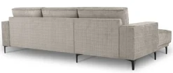 OTTO home Ecksofa »OLAND Chenille L-Form, B: 280 cm, Skandi-Design« L-Form, 280 cm, Wellenunterfederung, Skandi-Design, Metallfüße