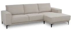 OTTO home Ecksofa »OLAND Cord L-Form, B: 280 cm, Skandi-Design« L-Form, 280 cm, Wellenunterfederung, Skandi-Design, Metallfüße