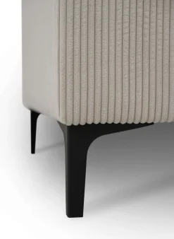 OTTO home Ecksofa »OLAND Cord L-Form, B: 280 cm, Skandi-Design« L-Form, 280 cm, Wellenunterfederung, Skandi-Design, Metallfüße