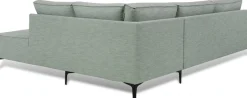 OTTO home Ecksofa »OLAND Flachgewebe L-Form, B: 289 cm, Skandi-Design« Struktur, Flachgewebe, Luxus-Microfaser, Boucle
