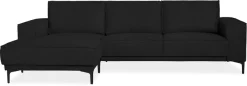 OTTO home Ecksofa »OLAND Flachgewebe L-Form, B: 280 cm, Skandi-Design« L-Form, 280 cm, Wellenunterfederung, Skandi-Design, Metallfüße