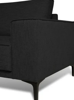 OTTO home Ecksofa »OLAND Flachgewebe L-Form, B: 280 cm, Skandi-Design« L-Form, 280 cm, Wellenunterfederung, Skandi-Design, Metallfüße