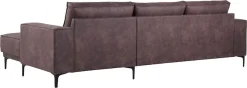 OTTO home Ecksofa »OLAND Luxus-Microfaser L-Form, B: 280 cm, Skandi-Design« L-Form, 280 cm, Wellenunterfederung, Skandi-Design, Metallfüße