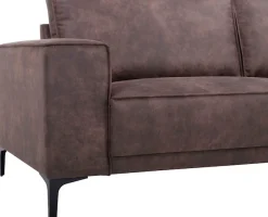 OTTO home Ecksofa »OLAND Luxus-Microfaser L-Form, B: 280 cm, Skandi-Design« L-Form, 280 cm, Wellenunterfederung, Skandi-Design, Metallfüße