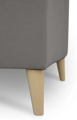 OTTO home Ecksofa »Oland Skandi, weicher Chenille-Stoff« L-Form, 280 cm, Wellenunterfederung, Skandi-Design, Massivholzfüße