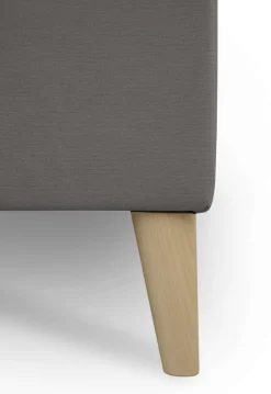 OTTO home Ecksofa »Oland Skandi, weicher Chenille-Stoff« L-Form, 280 cm, Wellenunterfederung, Skandi-Design, Massivholzfüße
