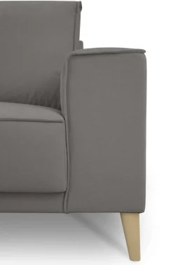 OTTO home Ecksofa »Oland Skandi, weicher Chenille-Stoff« L-Form, 280 cm, Wellenunterfederung, Skandi-Design, Massivholzfüße