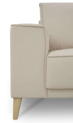 OTTO home Ecksofa »Oland Skandi, weicher Chenille-Stoff« L-Form, 289 cm, Wellenunterfederung, Skandi-Design, Massivholzfüße