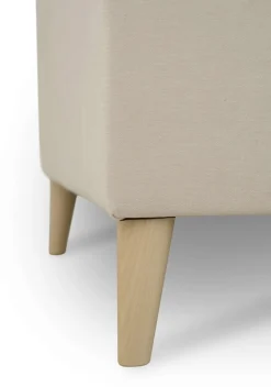 OTTO home Ecksofa »Oland Skandi, weicher Chenille-Stoff« L-Form, 289 cm, Wellenunterfederung, Skandi-Design, Massivholzfüße