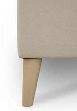 OTTO home Ecksofa »Oland Skandi, weicher Chenille-Stoff« L-Form, 289 cm, Wellenunterfederung, Skandi-Design, Massivholzfüße